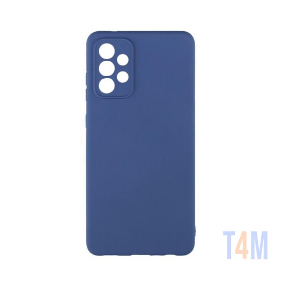 Silicone Case with Camera Shield for Samsung Galaxy A33 5g Blue